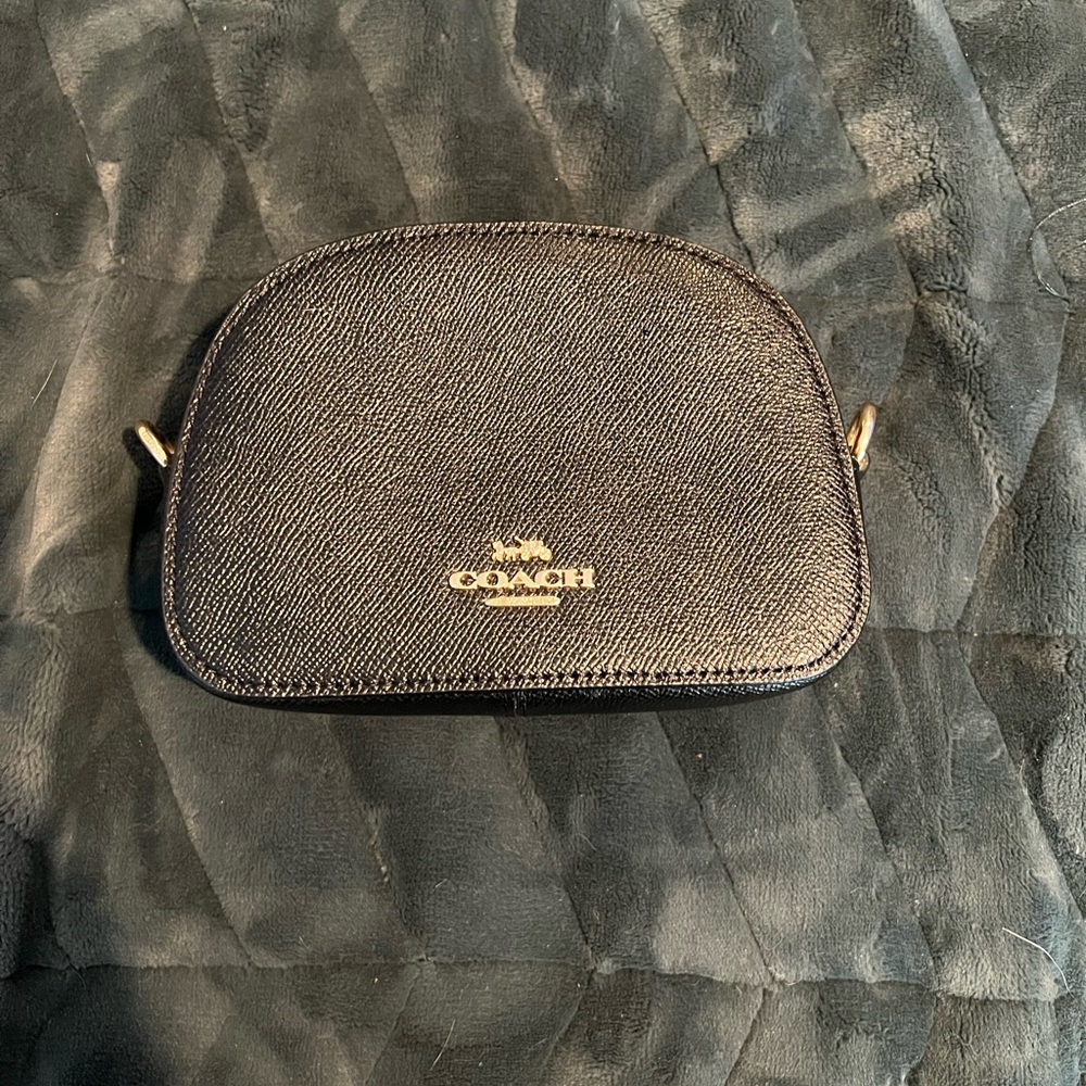 Black Coach mini Serena Crossbody